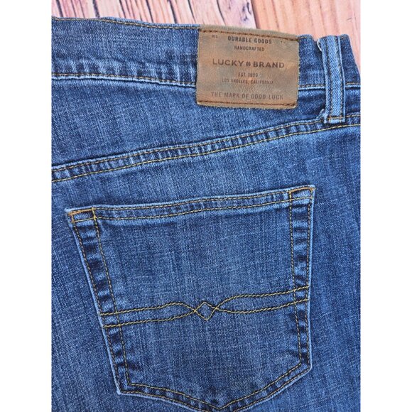 Lucky Brand Mens 121 Slim Fit Jeans 38x30 Blue Denim - Picture 7 of 10